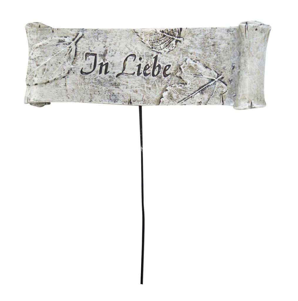 Trauer-Deko Schriftzug-Stecker - In Liebe