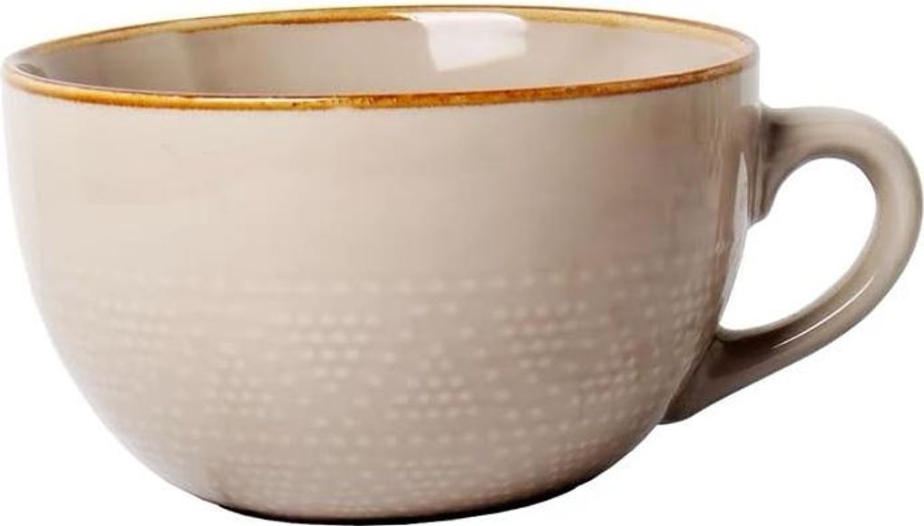 Große Keramik-Cappuccino-Mokka - 700 ml - ideal für Cappuccino - Terrakotta