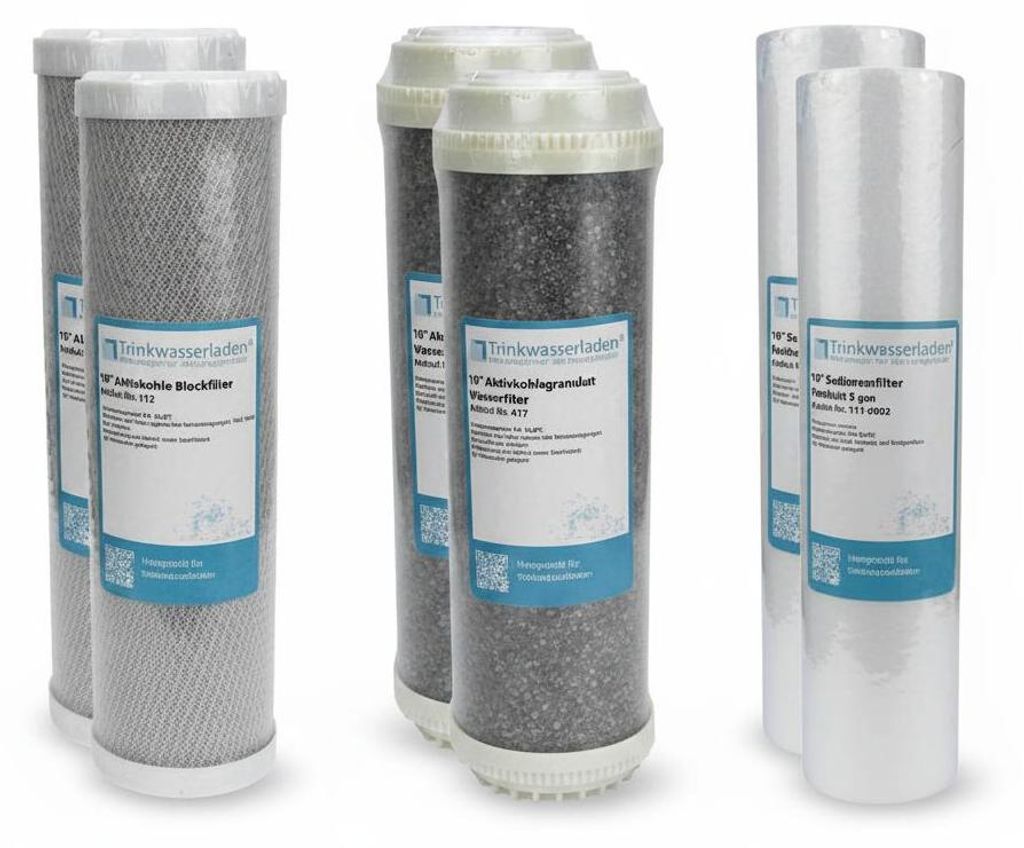 1 Jahr Filter Set 10' 6-teilig Ersatzfilter Umkehrosmose RO Produktbild 