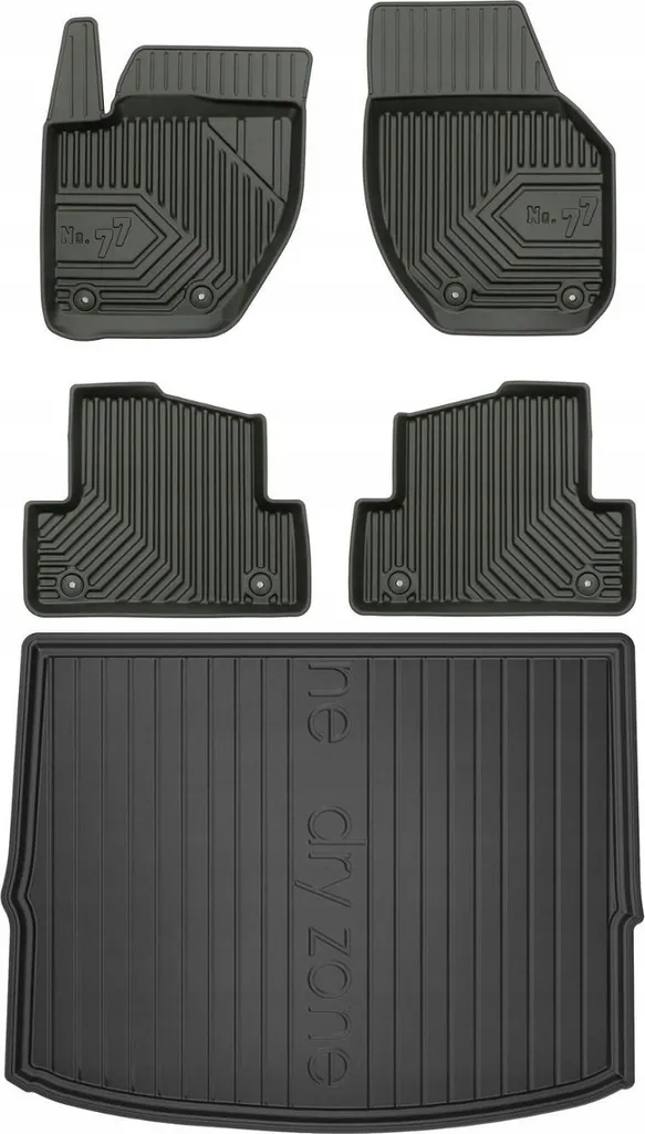 SET 77 Tappeti Gomma TPE Volvo V40 2 - Qualità OEM su Misura