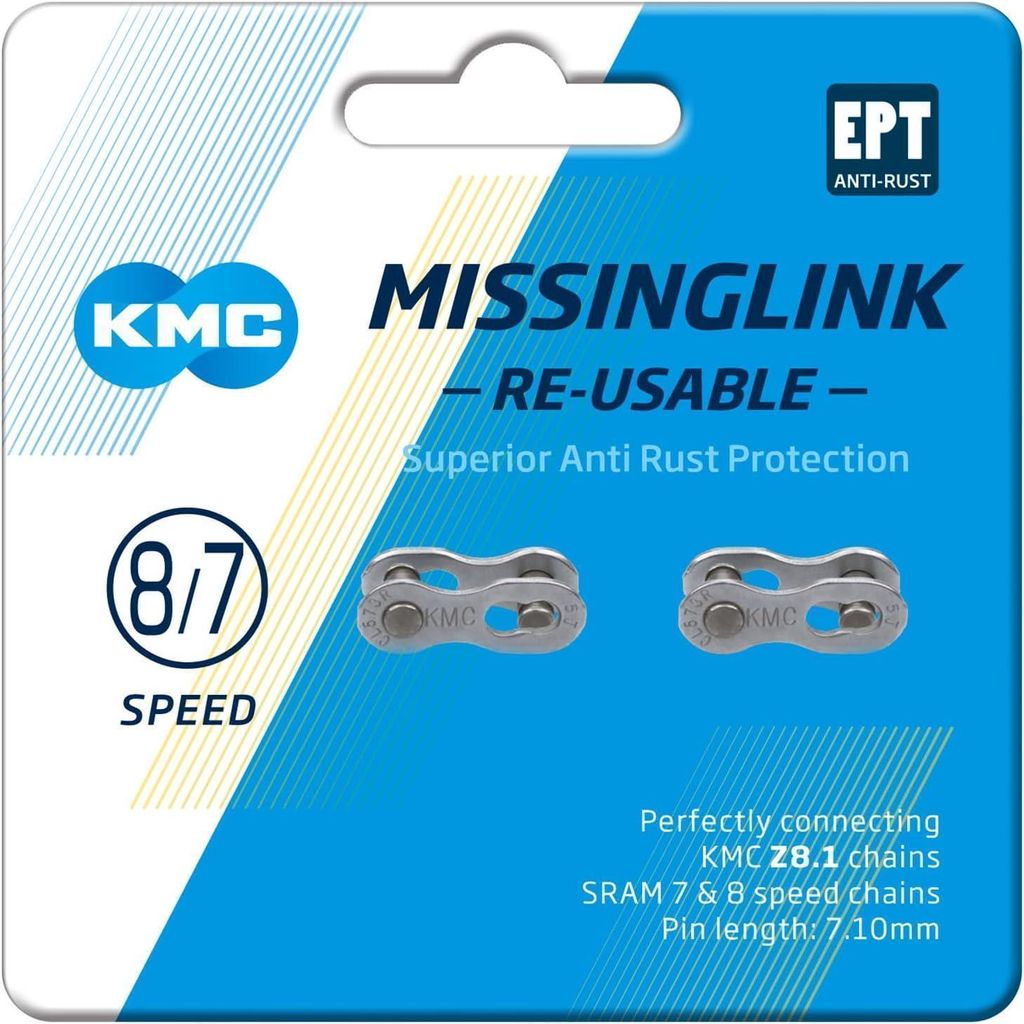 KMC Missing Link -ketjulukko, 7-/8-vaihteinen, 2 kpl Zdjęcie produktu 