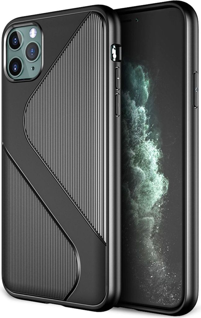 NALIA Handy Hülle für iPhone 11 Pro, Silikon Schutzhülle Case TPU Cover stoßfest Schwarz