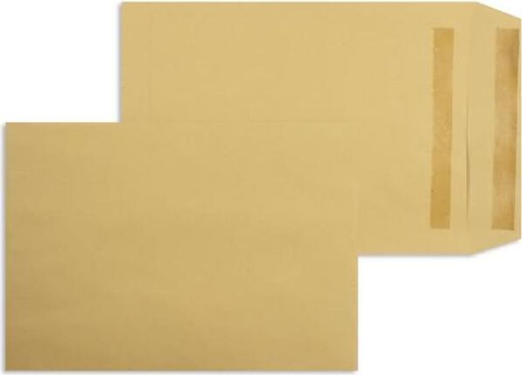 Versandtaschen 178x254mm 115g/qm selbstklebend VE=250 Stück braun