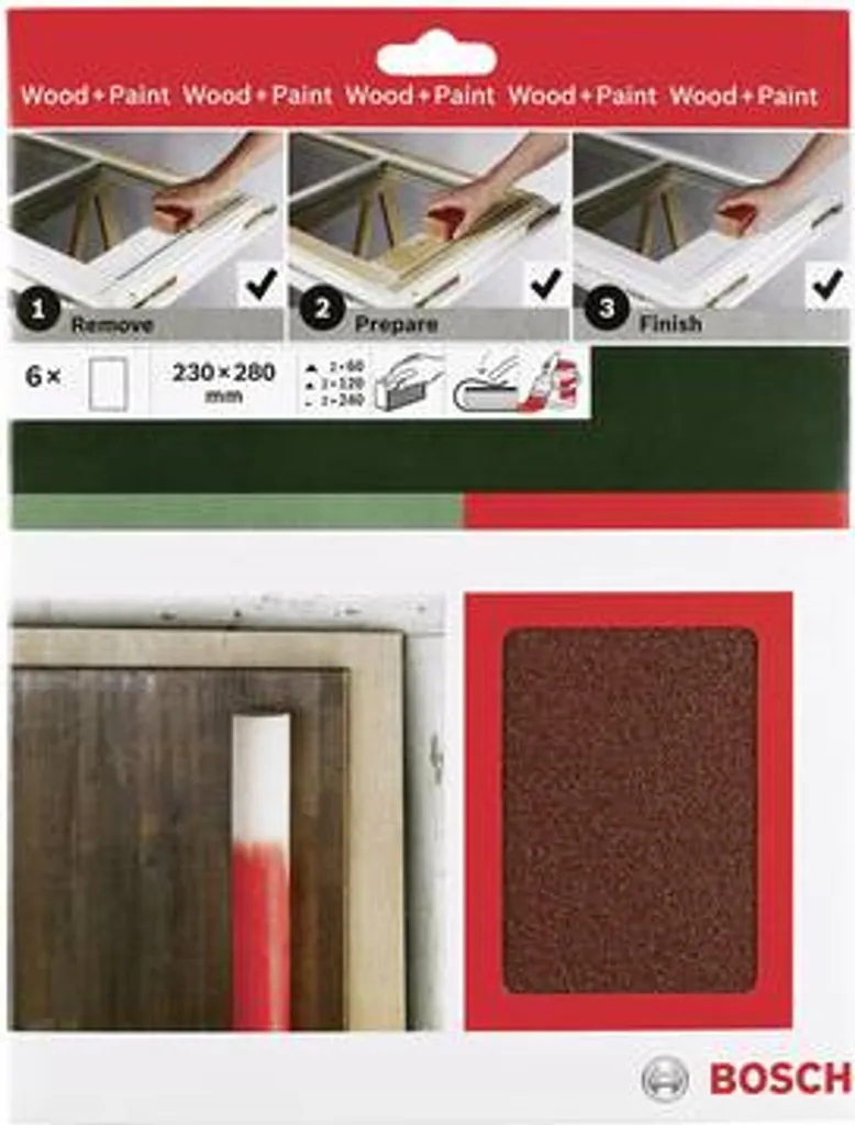 Papier à poncer Bosch pour enlever la rouille et préparer la peinture