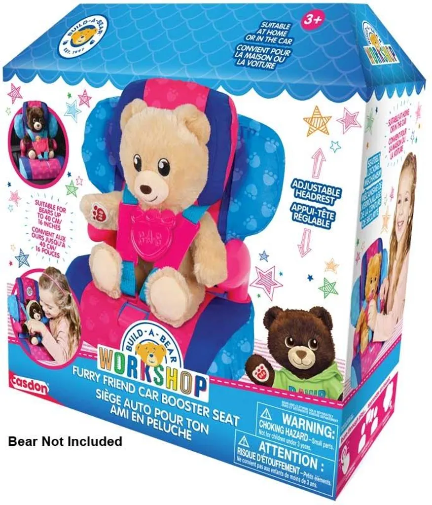 Siège Auto Casdon Build-A-Bear Workshop pour Peluches et Doudous