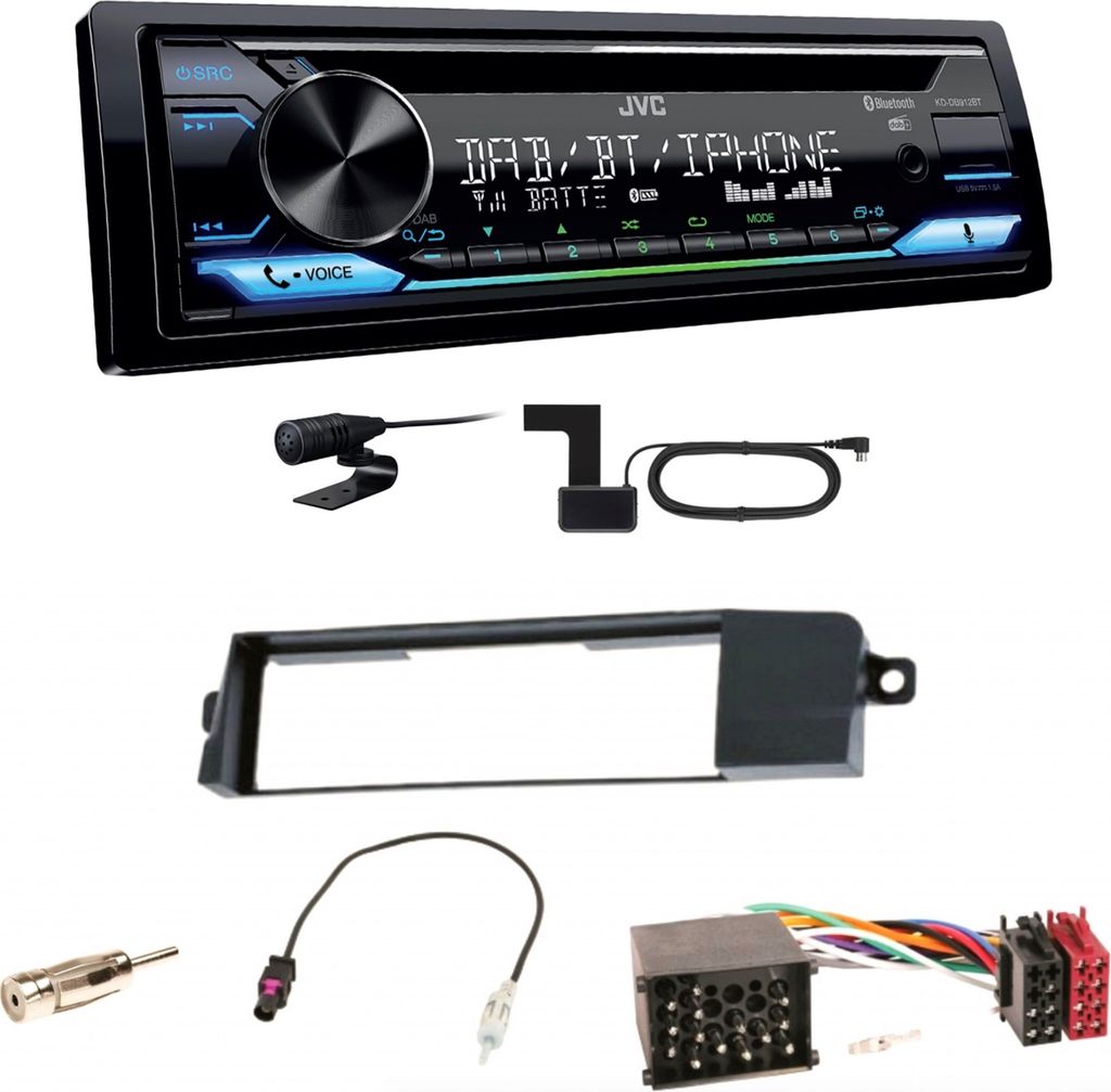 JVC KD-DB912BT Digitalradio Bluetooth Einbauset für BMW 3er E46