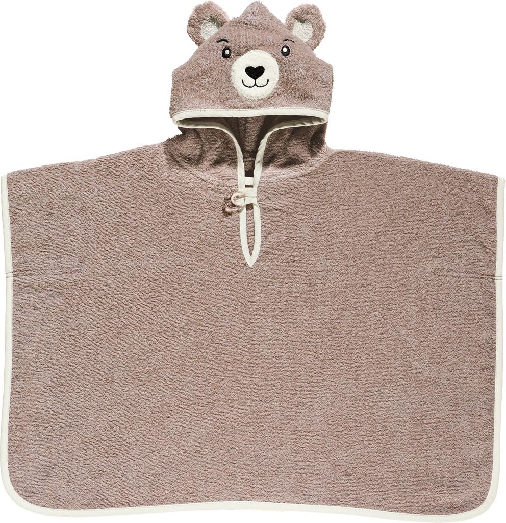 Erwin Müller Kinder-Poncho Bär" beige 50x70 cm"