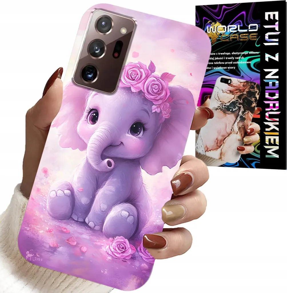 Cover Note 20 Ultra Elefantino Rosa | Idea Regalo + Pellicola Inclusa