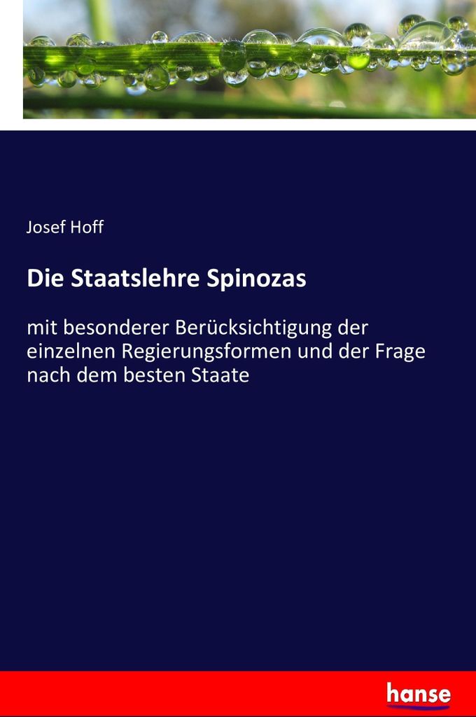 Die Staatslehre Spinozas