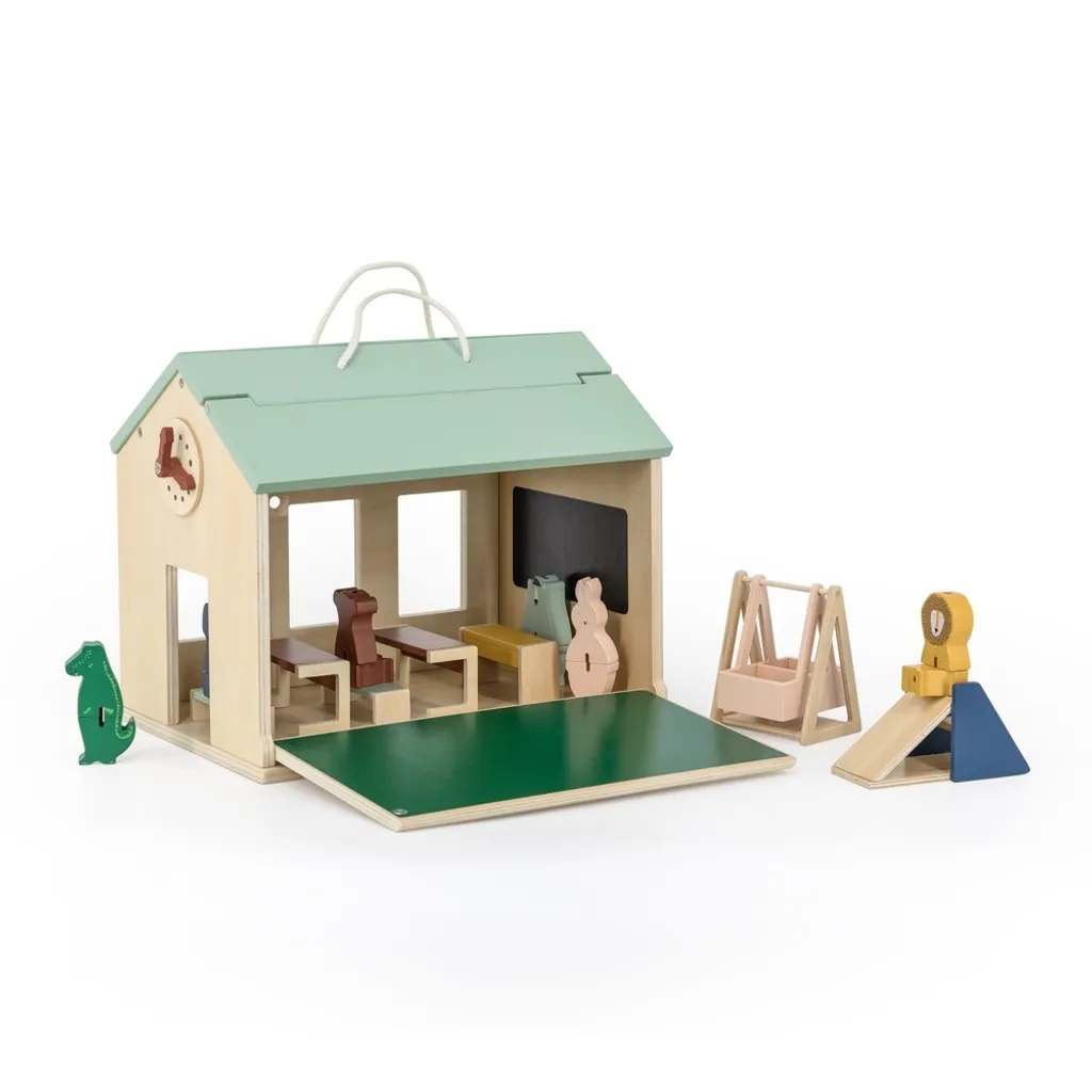 École en bois Trixie pour stimuler l'imagination et les jeux de rôle