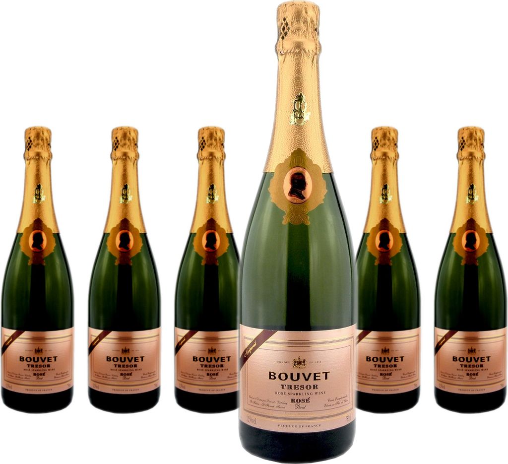 6 x Bouvet Trésor Rosé Saumur Brut