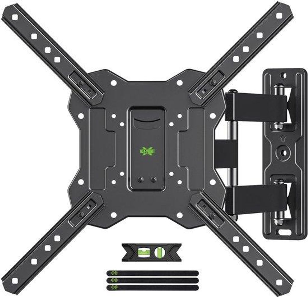 TV-Montagehalterung drehbar und neigbar für 26-60 Zoll flache und gebogene Fernseher bis 35 kg, Fernsehhalterung max. VESA 400x400 mm, XMM902