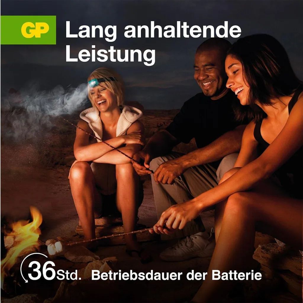 Lampe frontale GP Discovery CH44 - Éclairage LED puissant et ajustable - 27
