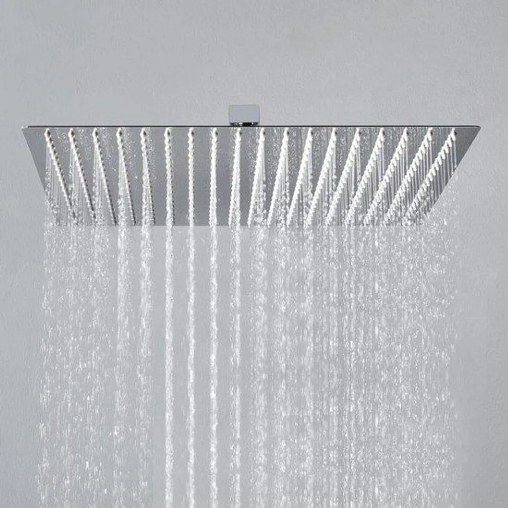 Douche de tête XL 40x40 cm pour douche à l'italienne, confort bien-être