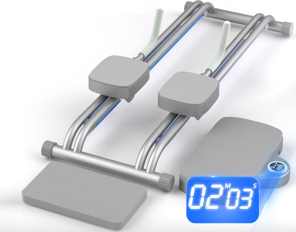 AB-Roller mit Ellenbogenstš¹tze, Anzeigebildschirm und Kniepolster fš¹r Bauchmuskeltraining