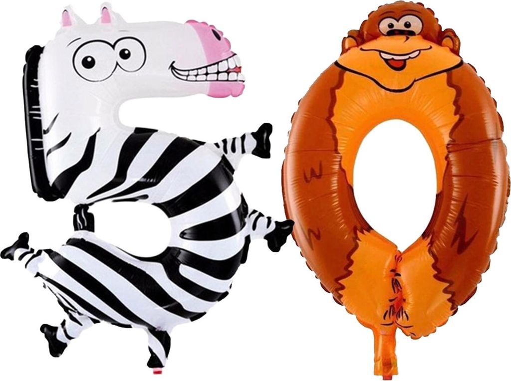 Set palloncino in foil - Animale/16 pollici - 5 + 0 Immagine del prodotto 