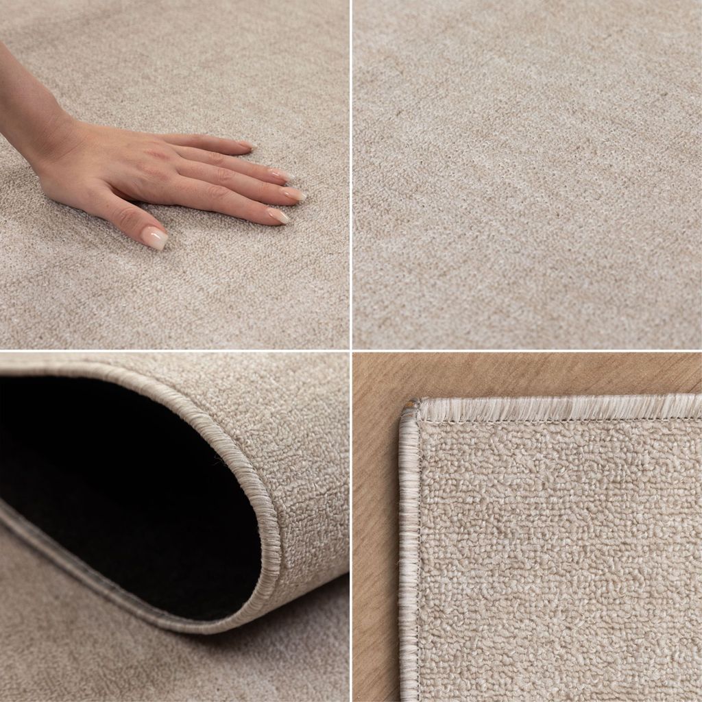 Kurzflor Teppiche Unicolor - Einfarbig Teppiche im modernen Produktbild 2