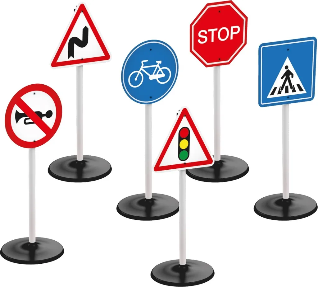 Panneaux de signalisation pour apprendre le vélo et la sécurité routière