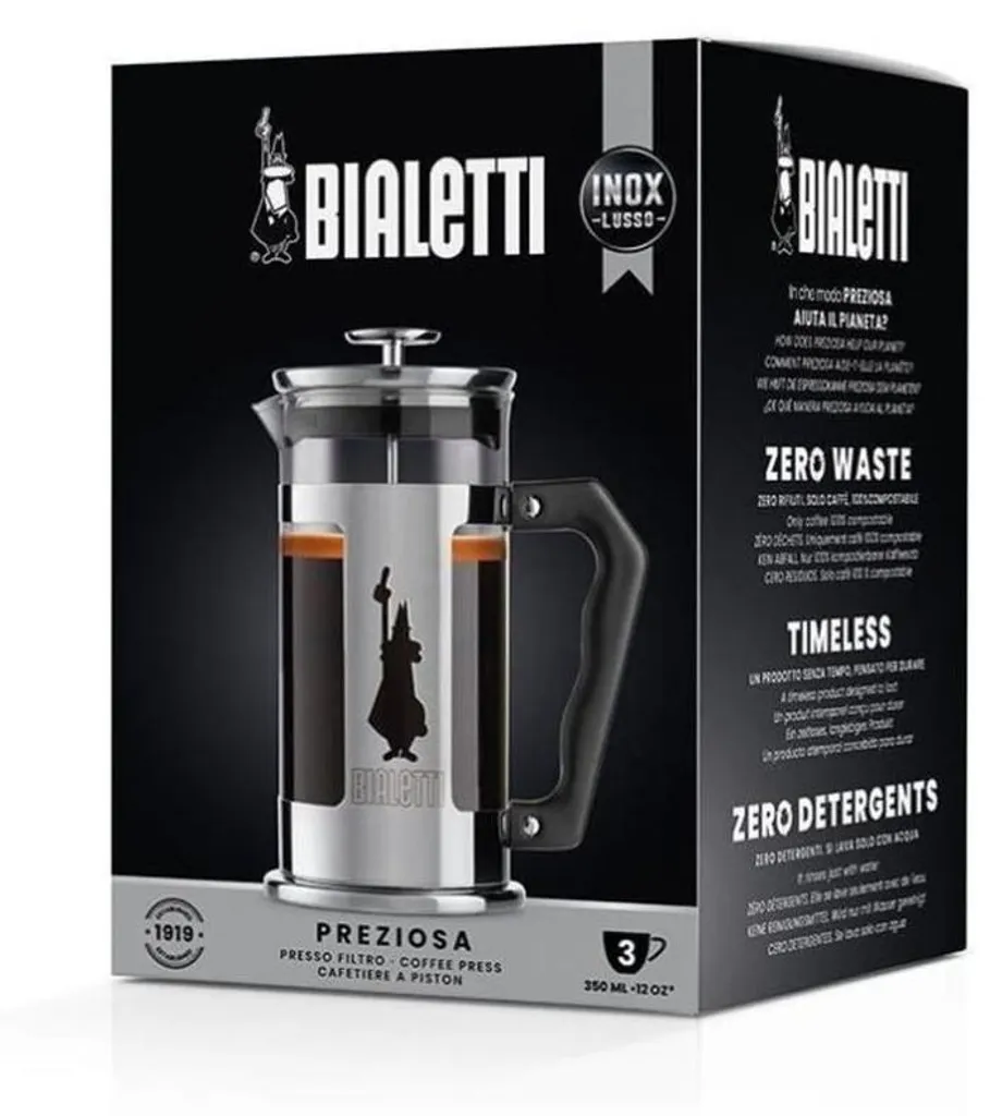 Cafetière Bialetti Preziosa en verre borosilicate et piston inox - 11