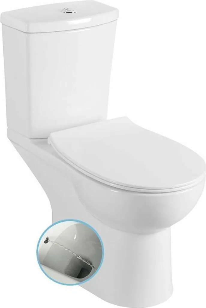 WC avec bidet intégré Kairo pour une hygiène intime optimale blanc