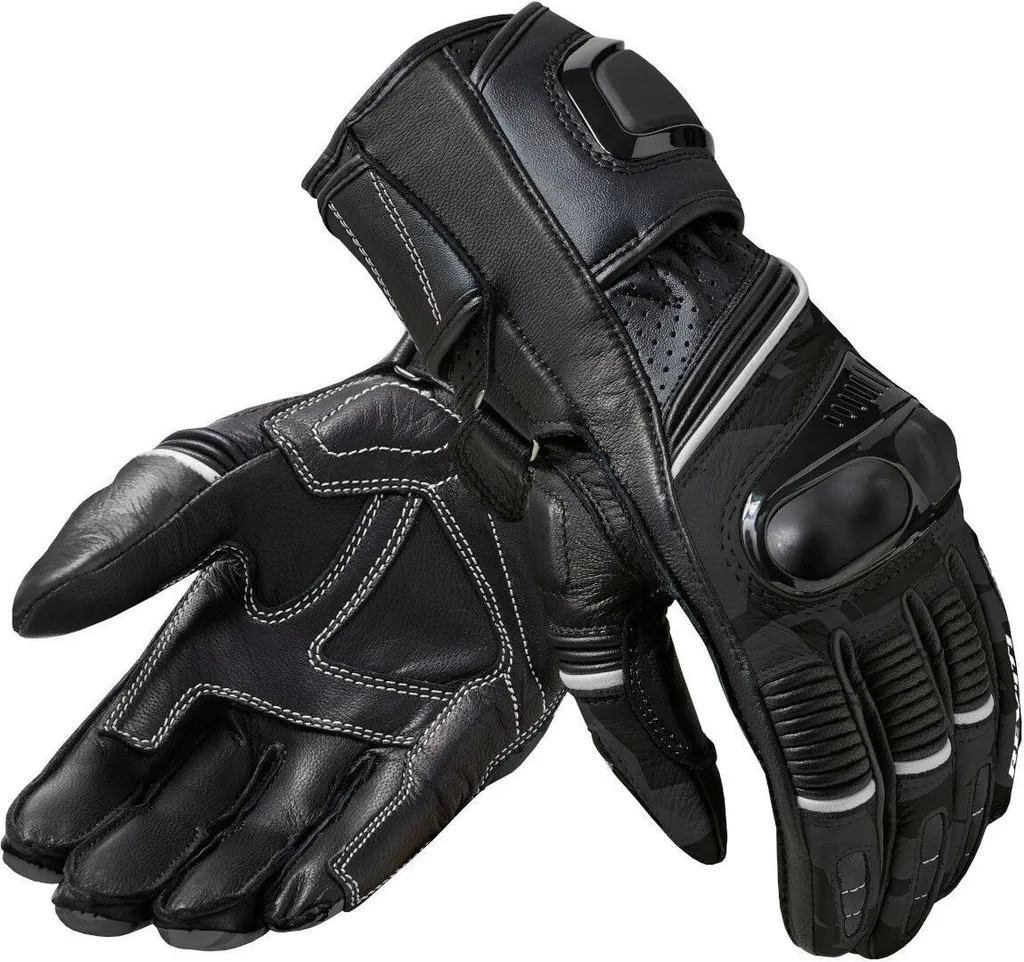 Gants de moto racing pour femme Revit Xena 3 en cuir noir gris, taille L