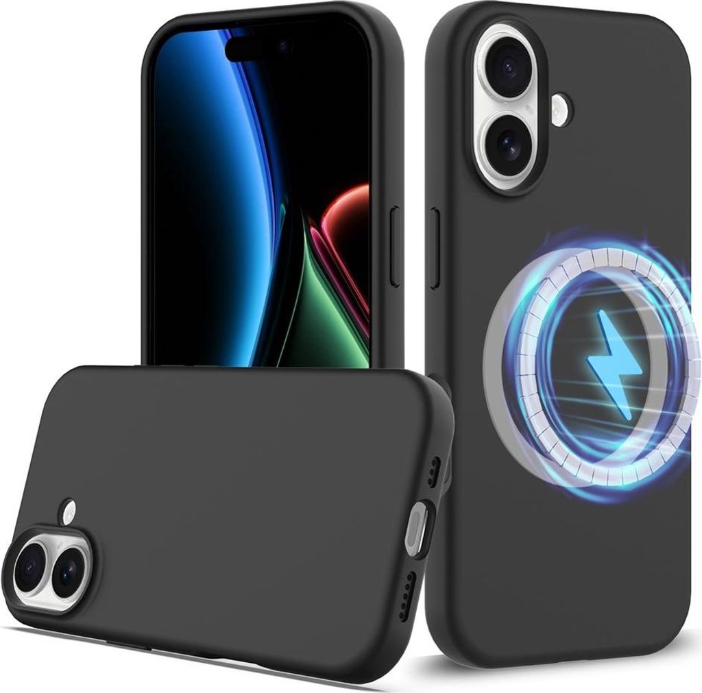 iPhone 17 Hülle - Coverup Liquid Colour Back Cover - MagSafe Compatible - Schwarz
