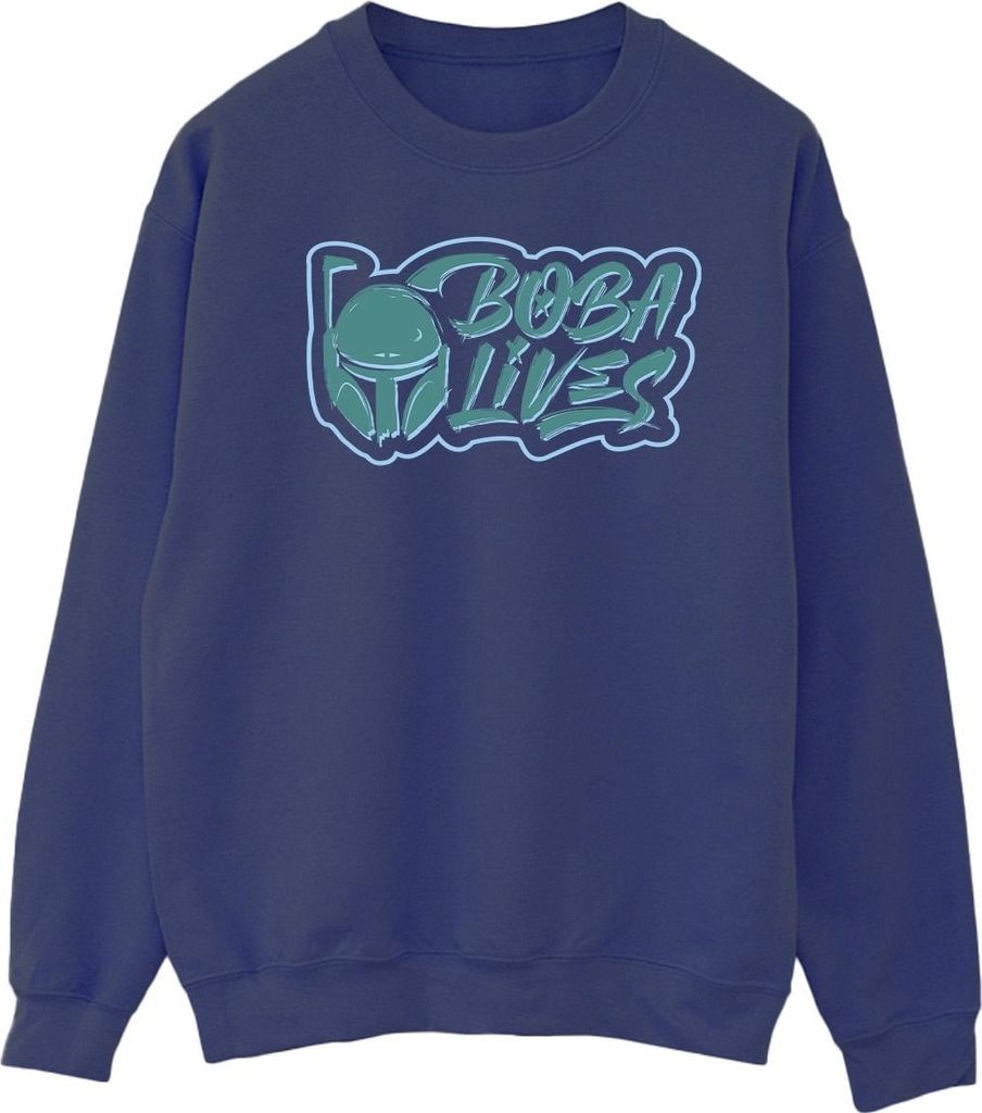 Star Wars - "The Book Of Boba Fett Lives" Sweatshirt für Herren BI43991 (L) (Marineblau)