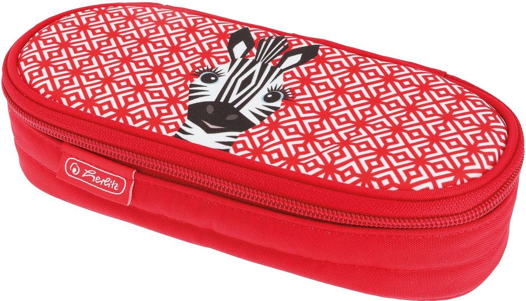 Herlitz 50038428, Weiches Federmäppchen, Polyester, Rot, Produktbild 