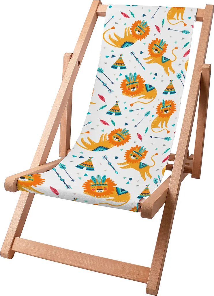 Sdraio Pieghevole Bambini Sleepy Lions | Legno di Faggio Dreamroots