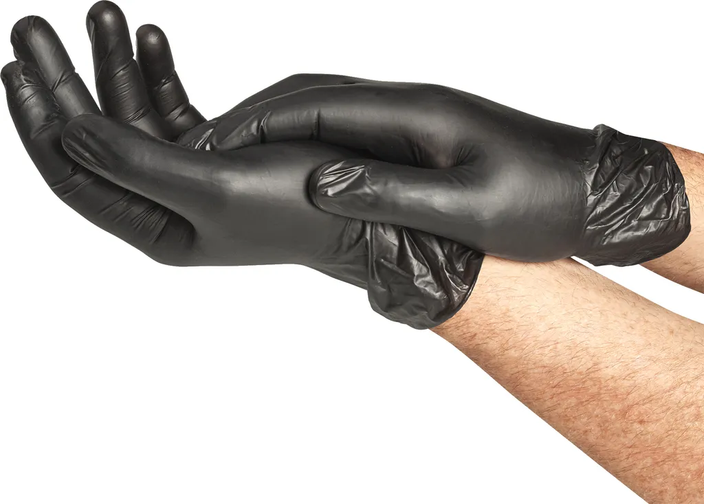 Gants de protection noirs Spontex Black Protect Taille 7 Haute Résistance - 4
