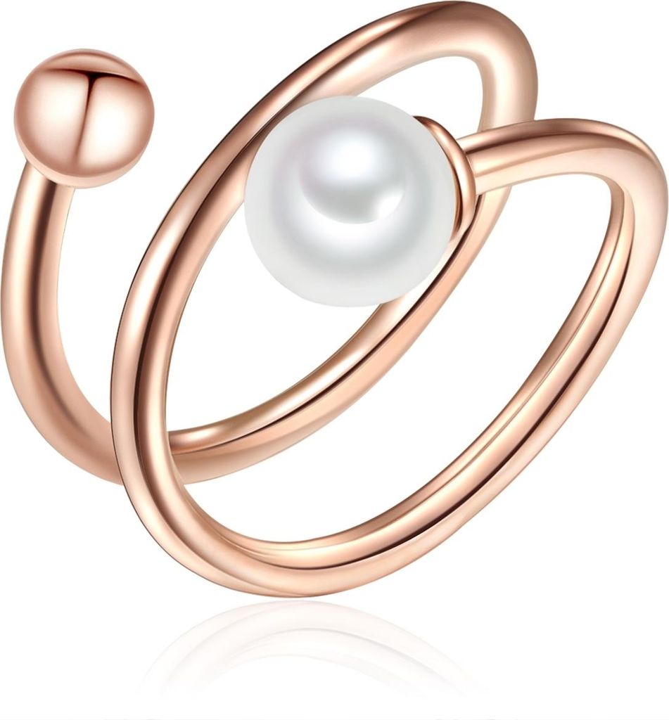 Lulu Jane Perlen-Ring Sterling Silber Süßwasser-Zuchtperle 50070651 54