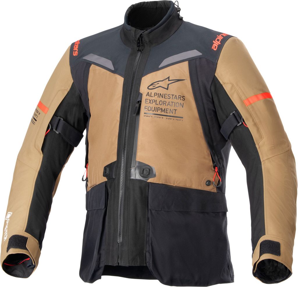 Alpinestars ST-7 2L Gore-Tex wasserdichte Motorrad Textiljacke, braun/schwarz, S