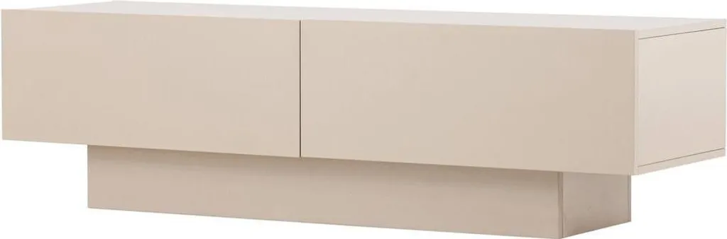 Meuble TV Cuenca beige 2 portes : stop au désordre dans votre salon