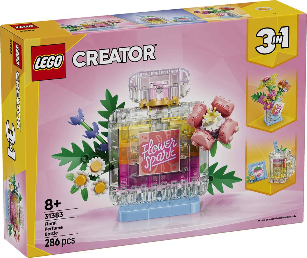 LEGO Creator 3-in-1-Set Parfümflasche mit Blumendeko - Produktbild 