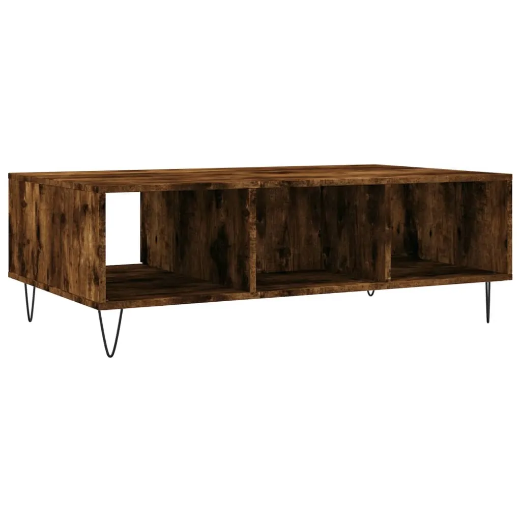 Tavolino da Caffè Rovere Fumé 104 cm | Solido e Facile da Pulire