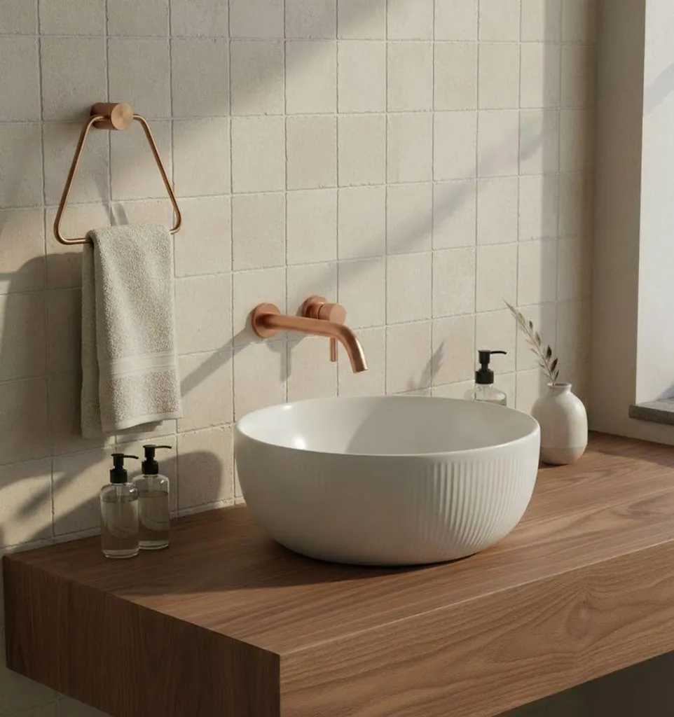 Patère de salle de bain REA pour optimiser le rangement des draps