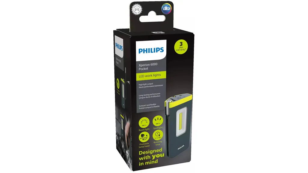 Philips Xperion 6000 Pocket : Lampe torche LED rechargeable compacte - 4