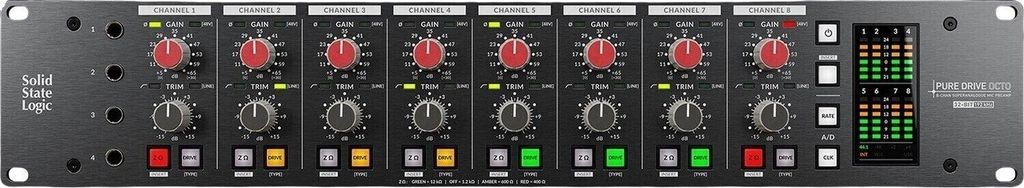 SSL Pure Drive Quad 4-kanałowy przedwzmacniacz mikrofonowy Zdjęcie produktu 