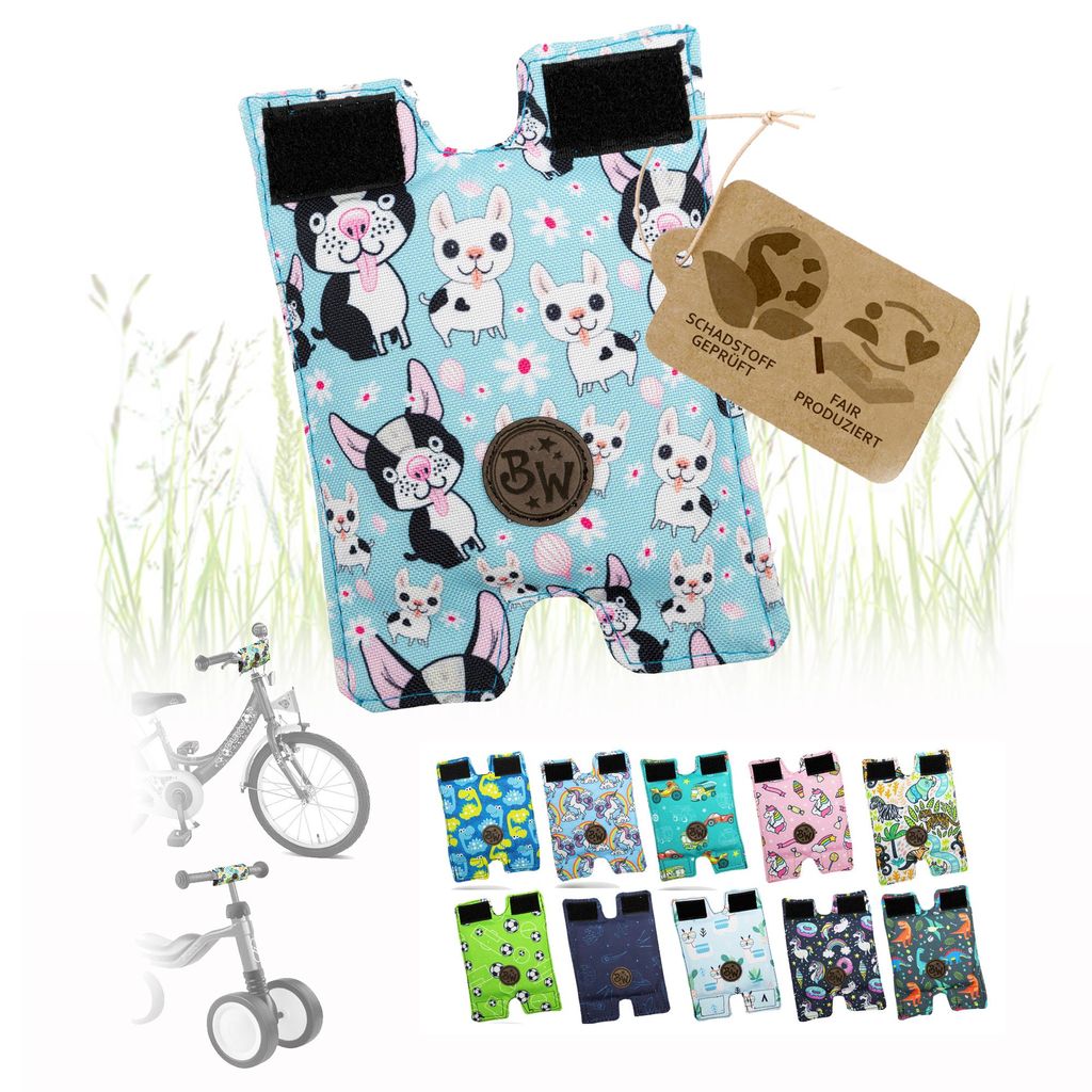 BambinIWelt Lenkerpolster, Lenkerschutz für Roller, Scooter, Fahrrad, Laufrad, Dreirad, für Puky Modelle, Modell 6 groß
