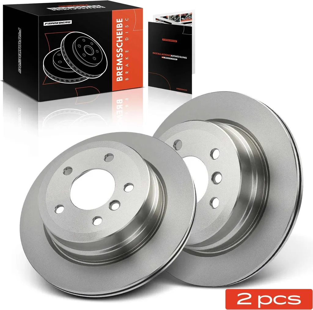 Paire de Disques de Frein Arrière pour BMW 1er Cabriolet et Coupé 2.0L