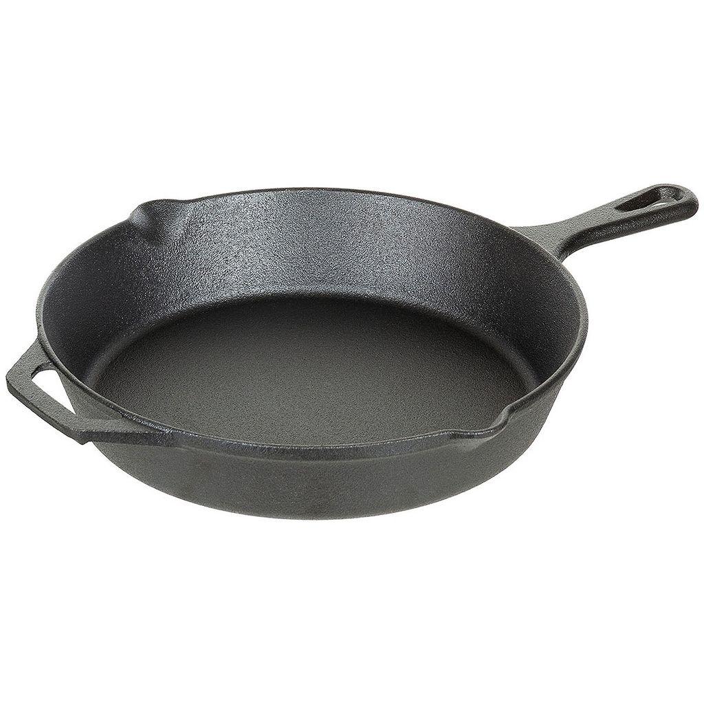 FoxOutdoor Bratpfanne, Gusseisen, Griff, Durchmesser ca. 30 cm