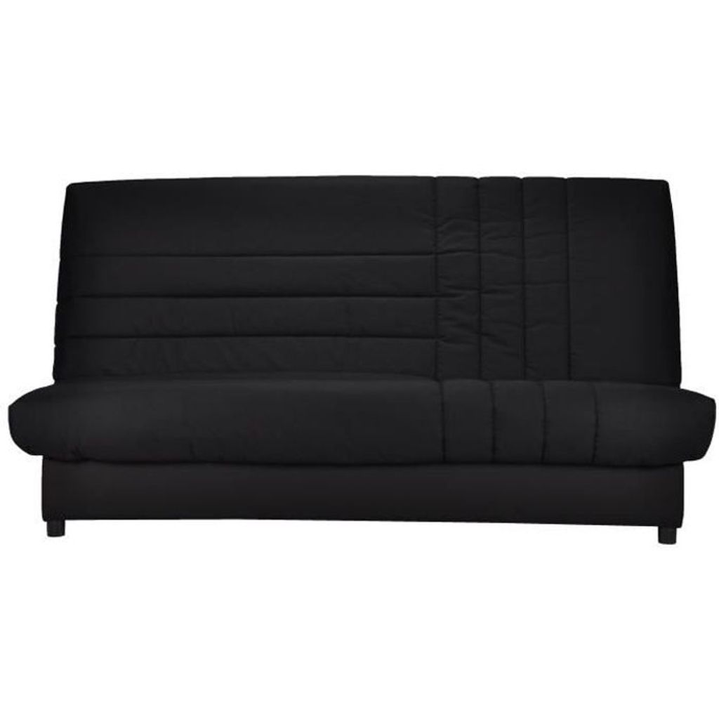 3-Sitzer-Schlafsofa 192 x 95 cm, schwarzer Stoff