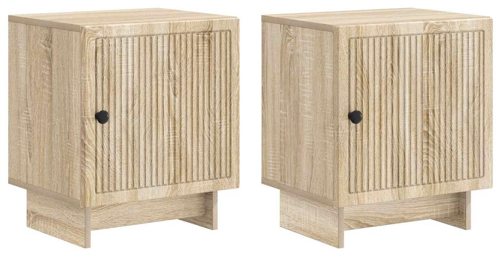 Nachttisch 2 pcs Sonoma-Eiche 43 x 34,5 x 50 cm Holzwerkstoff