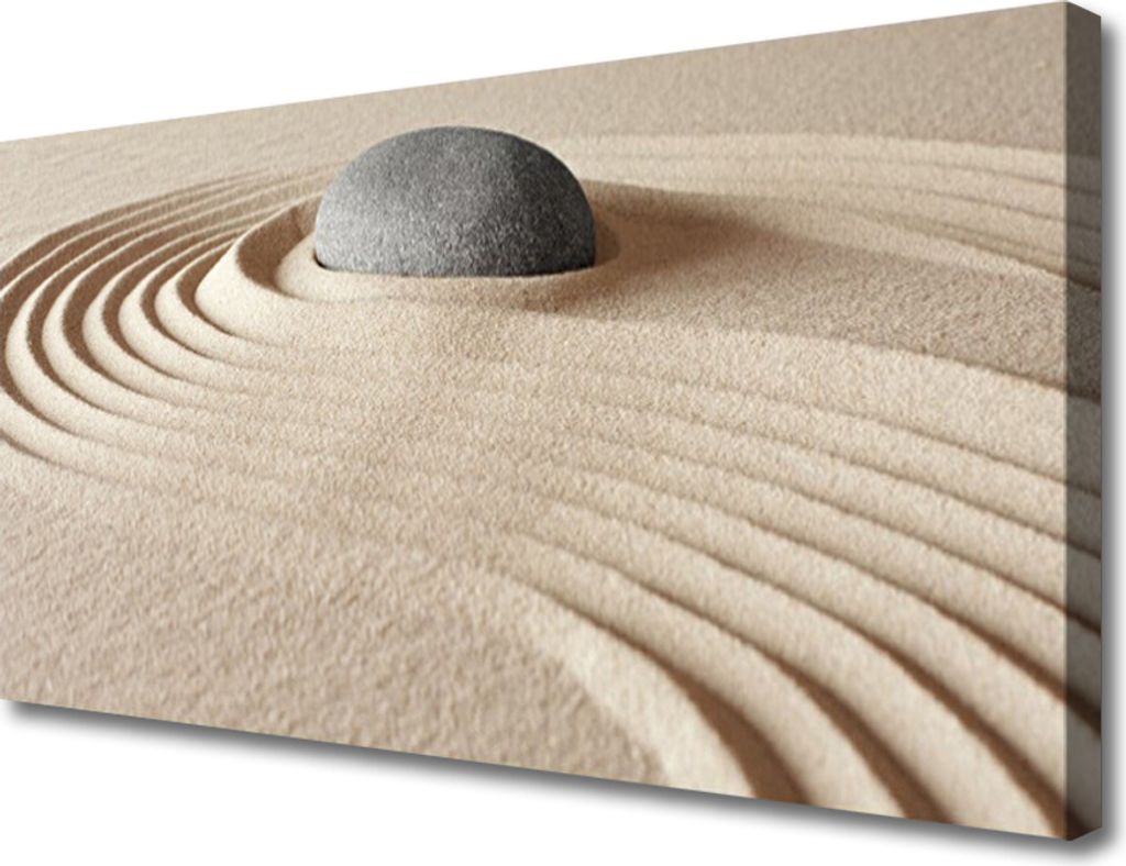 Tulup Leinwand-Bilder 100x50 Wandbild Canvas Kunstdruck Sand Stein Kunst