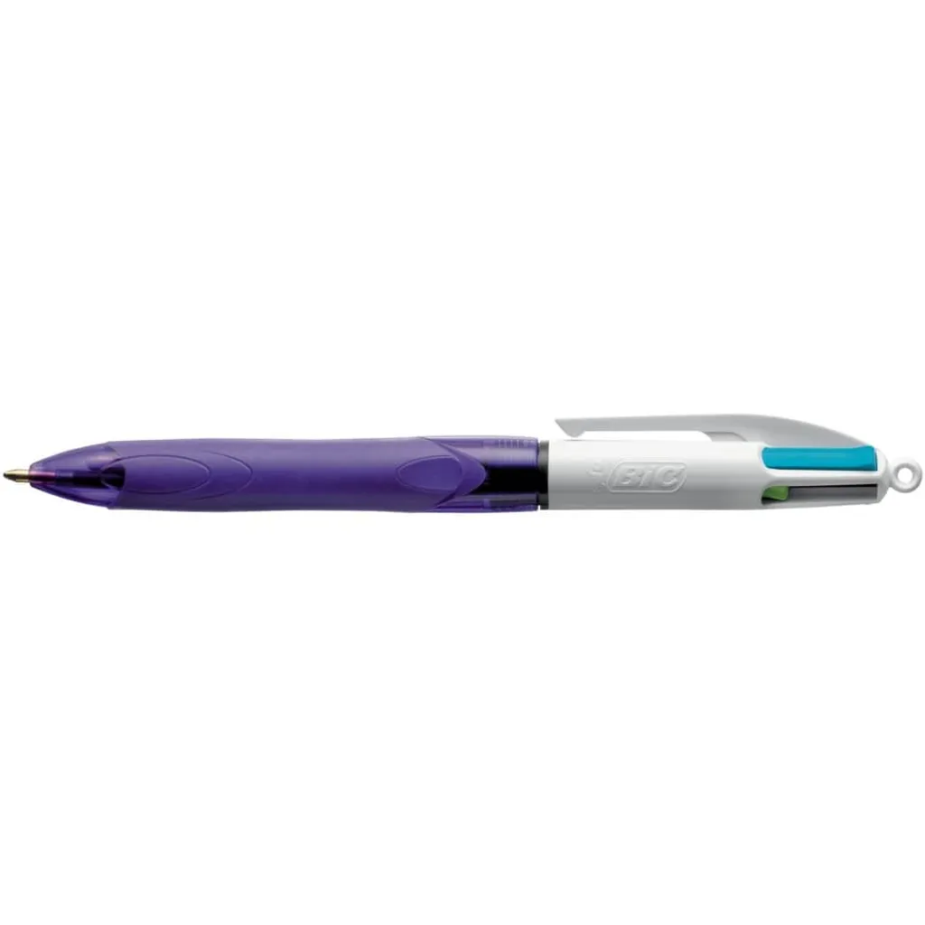 Stylo BIC 4 Couleurs Grip Idéal pour la Prise de Notes et le Dessin Fin