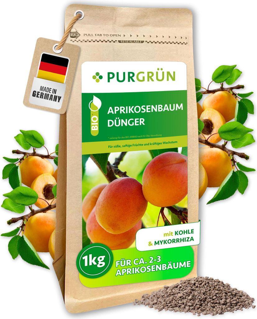 Purgrün -Aprikosenbaum-Dünger 1 kg, Produktbild 