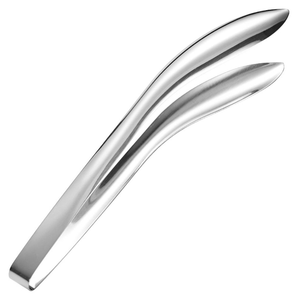Multifunktionale Servierzange aus Edelstahl zum Servieren von Speisen, Toast, Brot, Salaten, Grillen, Backen und Braten
