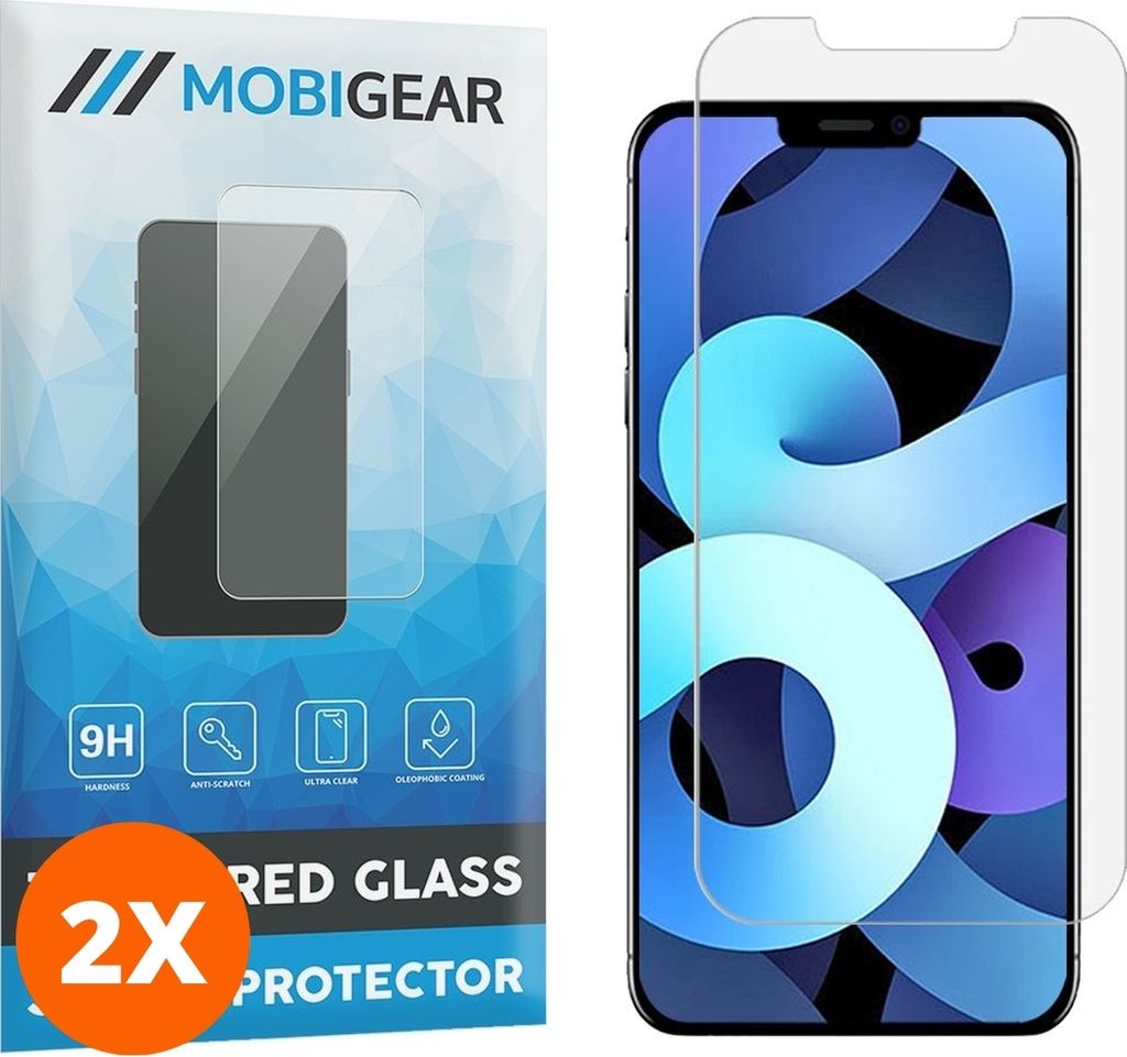 Mobigear iPhone 12 Pro Panzerglas Gehärtetes Glas Displayschutz - Hüllenfreundlich (2er Pack)