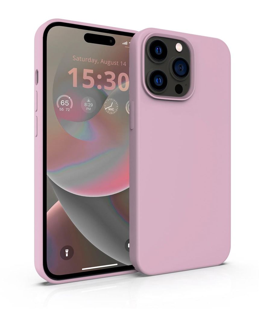 MyGadget Hülle kompatibel mit Apple iPhone 14 Pro Max - Gummierte Handyhülle - 3 Layer Struktur Schutzhülle mit Soft Inlay & Hardcase Cover auß...
