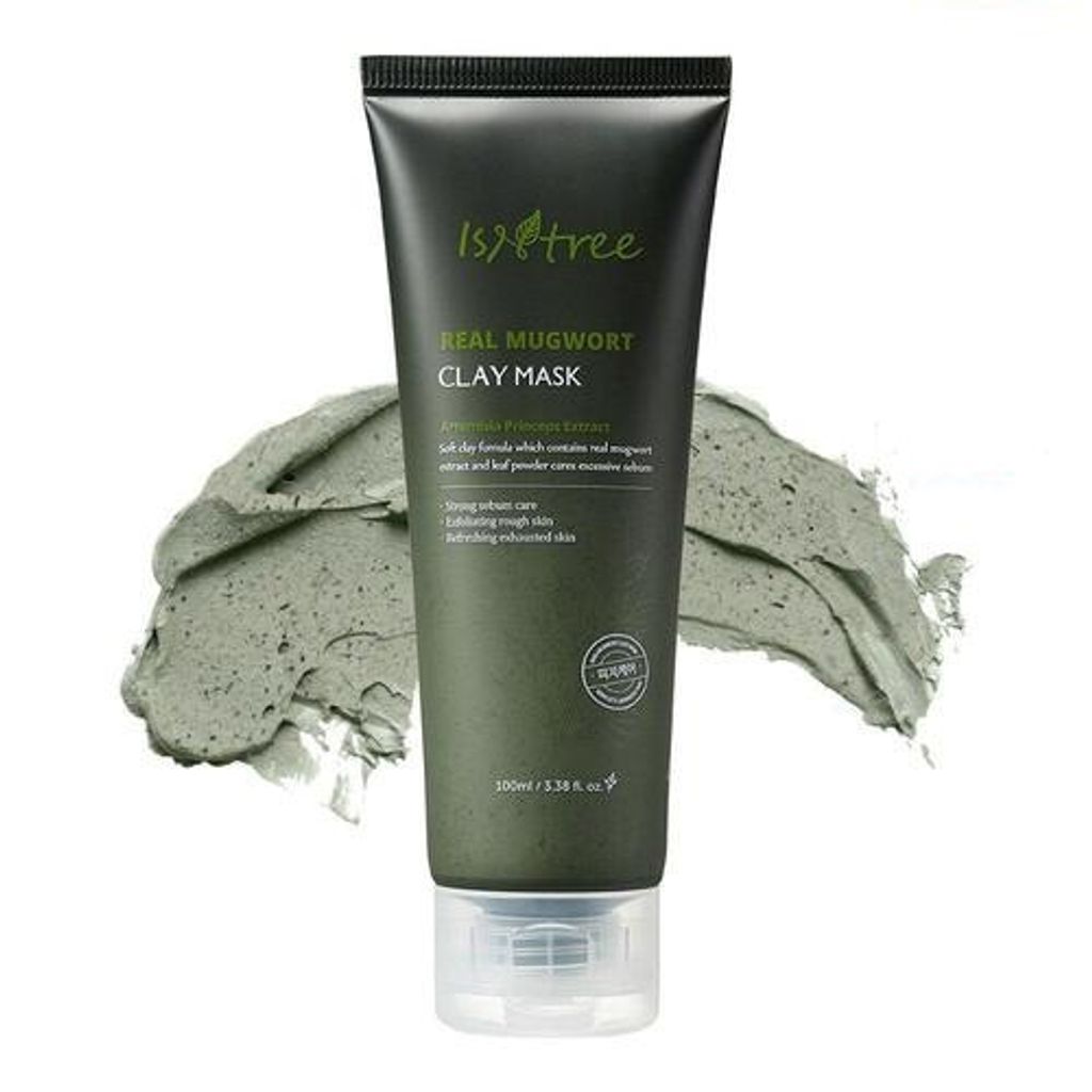 ISNTREE REAL MUGWORT CLAY MASK 100ml - Oczyszczająca Zdjęcie produktu 